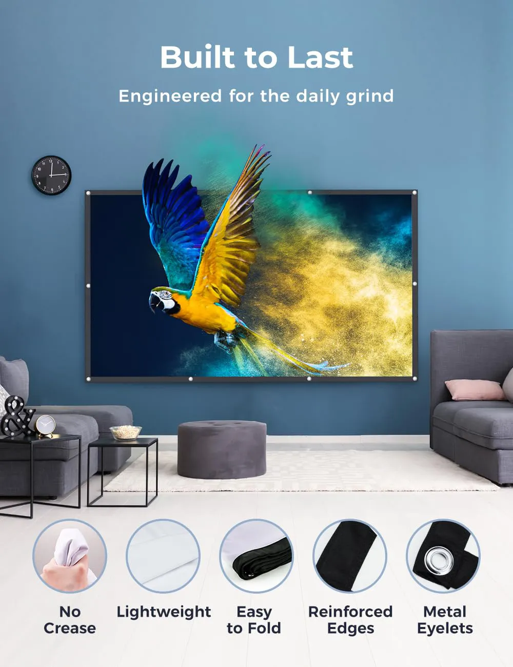 Aurzen 120" Portable Projector Screen - Image 6