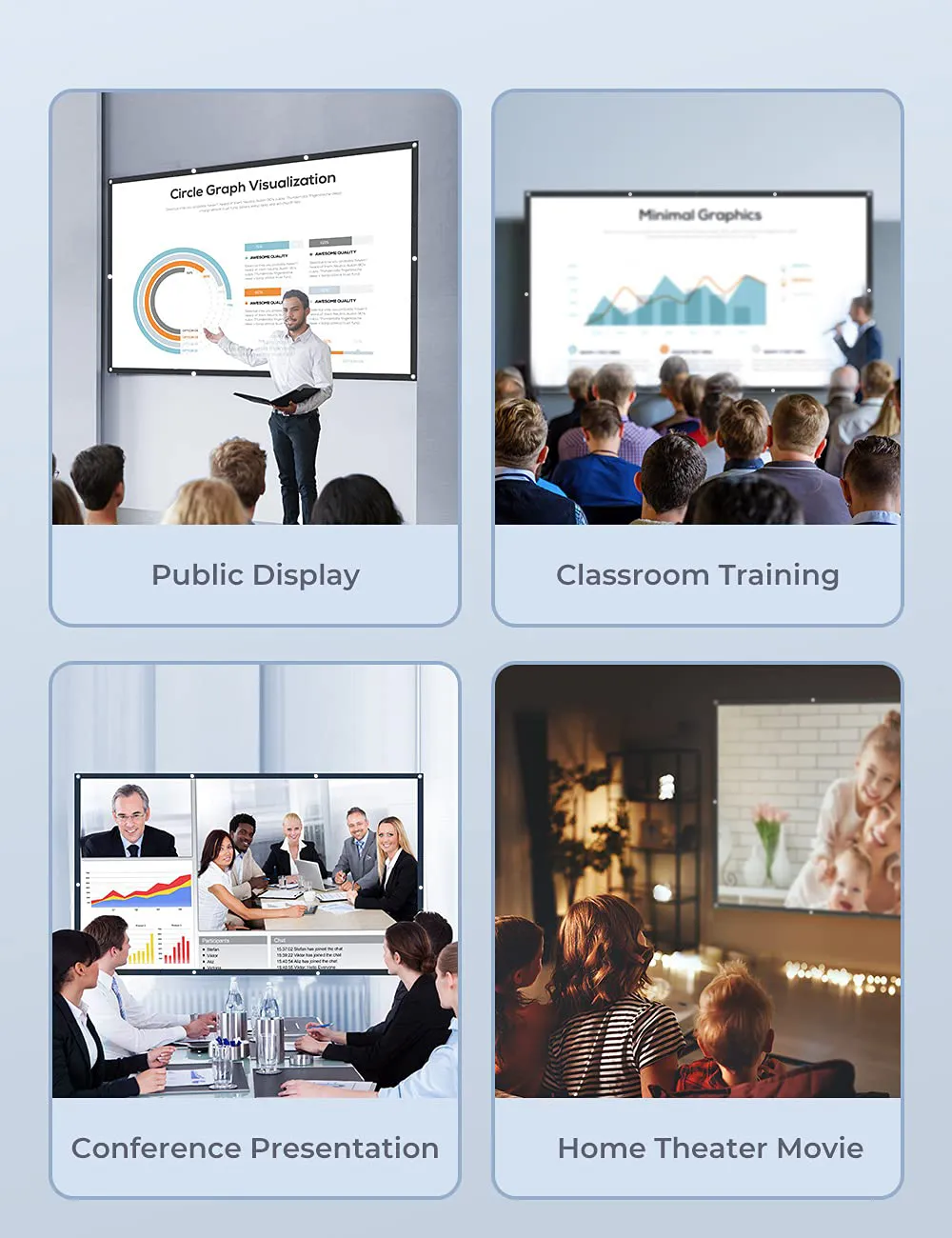 Aurzen 120" Portable Projector Screen - Image 9
