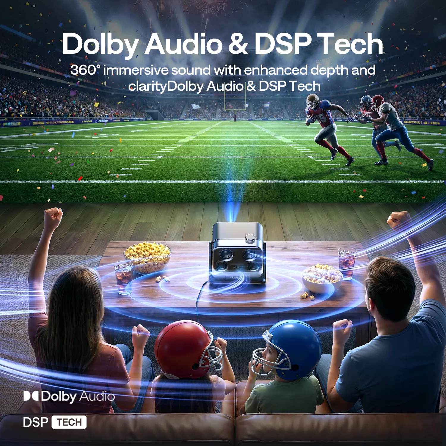 Aurzen BOOM mini Google TV Smart Projector - Image 4