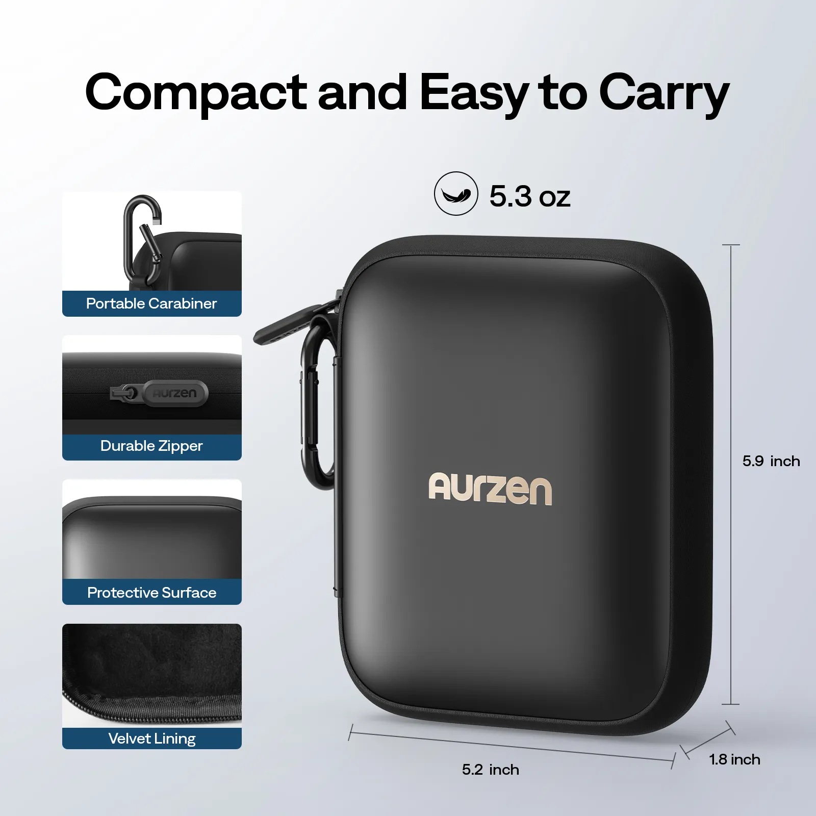 Aurzen CasePlay Compact Carrying Case for ZIP Projector - Image 5