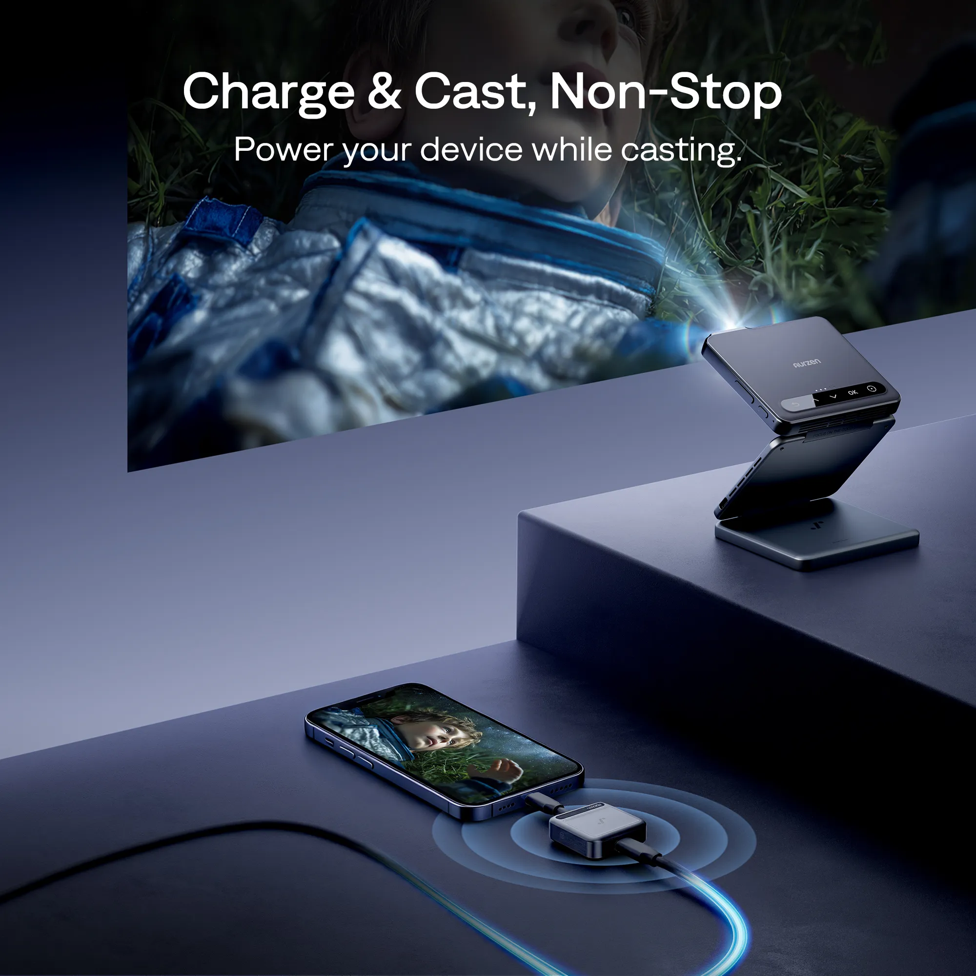 Aurzen CastPlay Pro Wireless USB-C Dongle for ZIP Projector - Image 6