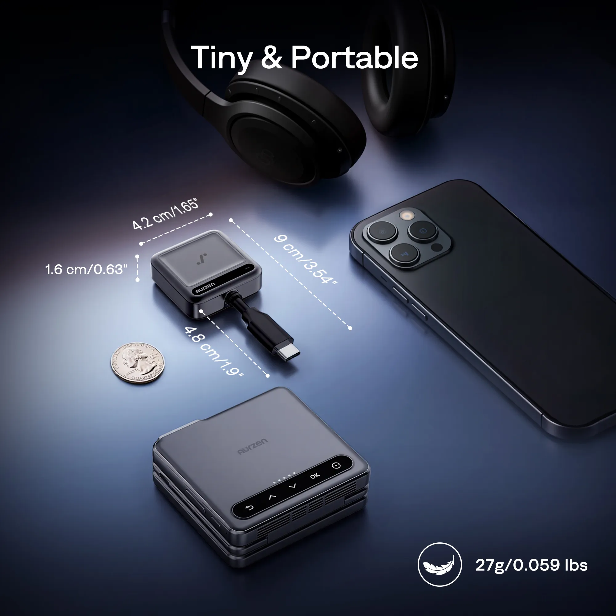 Aurzen CastPlay Pro Wireless USB-C Dongle for ZIP Projector - Image 7