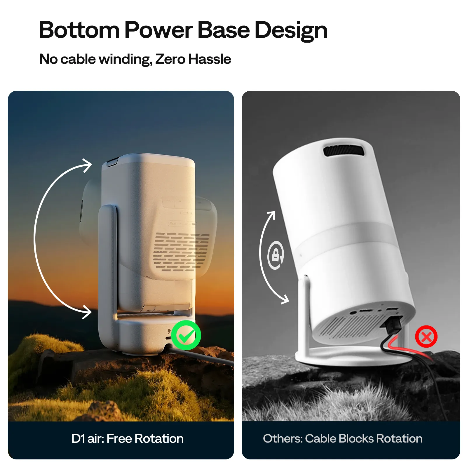Aurzen EAZZE D1 air Portable Smart Projector - Image 6
