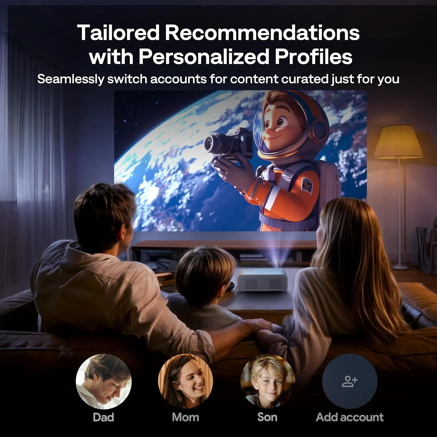 Aurzen EAZZE D1G Google TV Smart Projector - Image 4