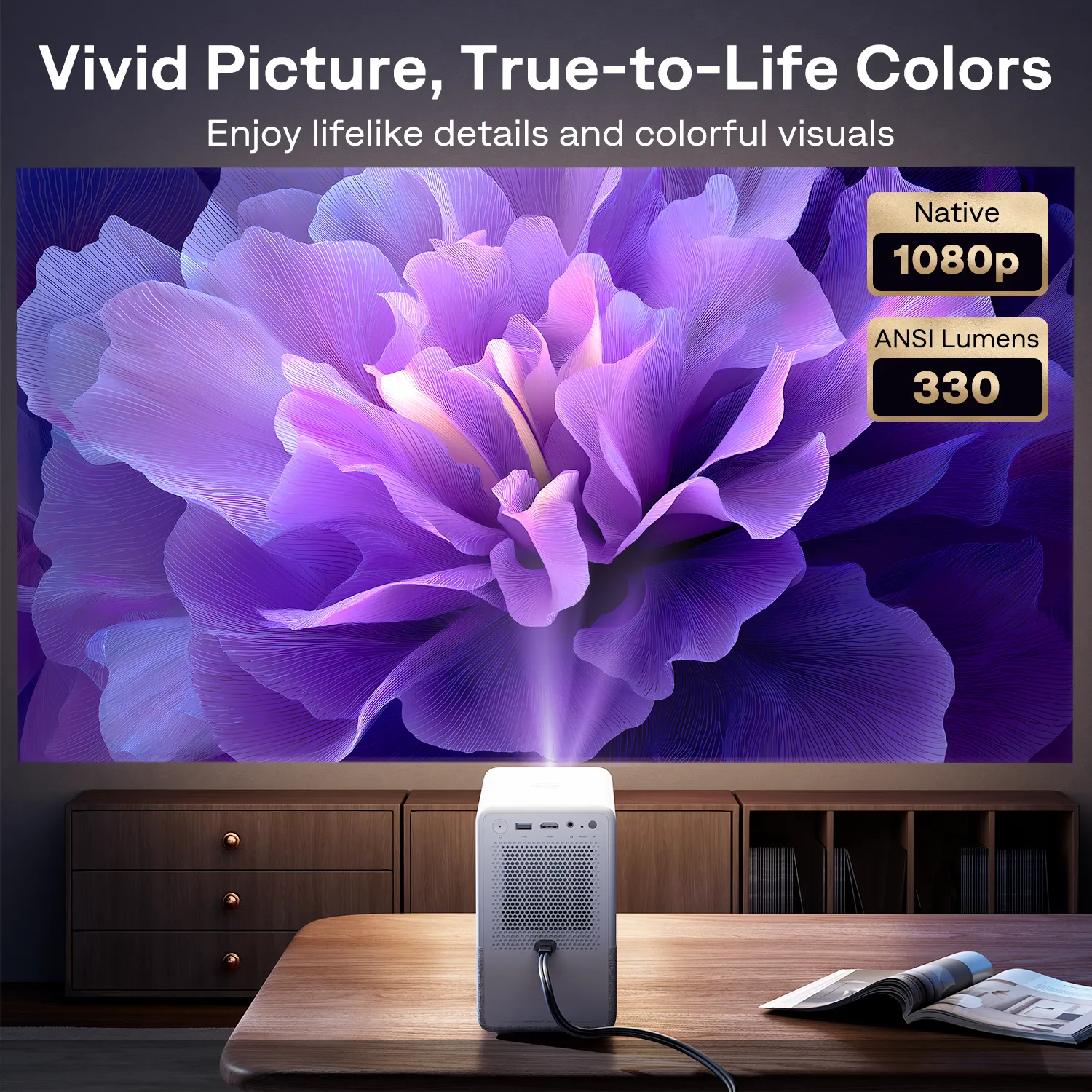 Aurzen EAZZE D1R Cube Roku TV Smart Projector - Image 5