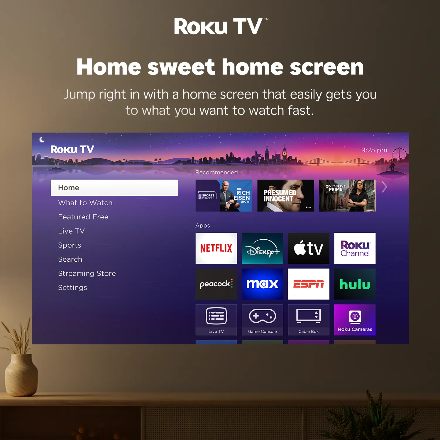 Aurzen EAZZE D1R Cube Roku TV Smart Projector - Image 8