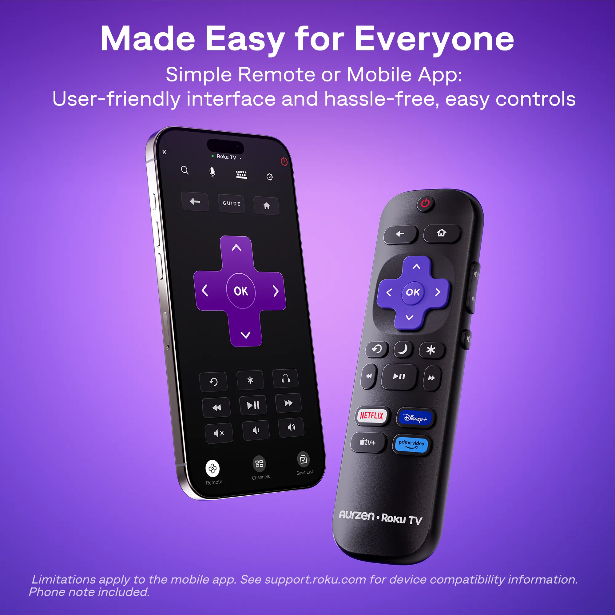 Aurzen EAZZE D1R Roku TV Smart Projector - Image 8