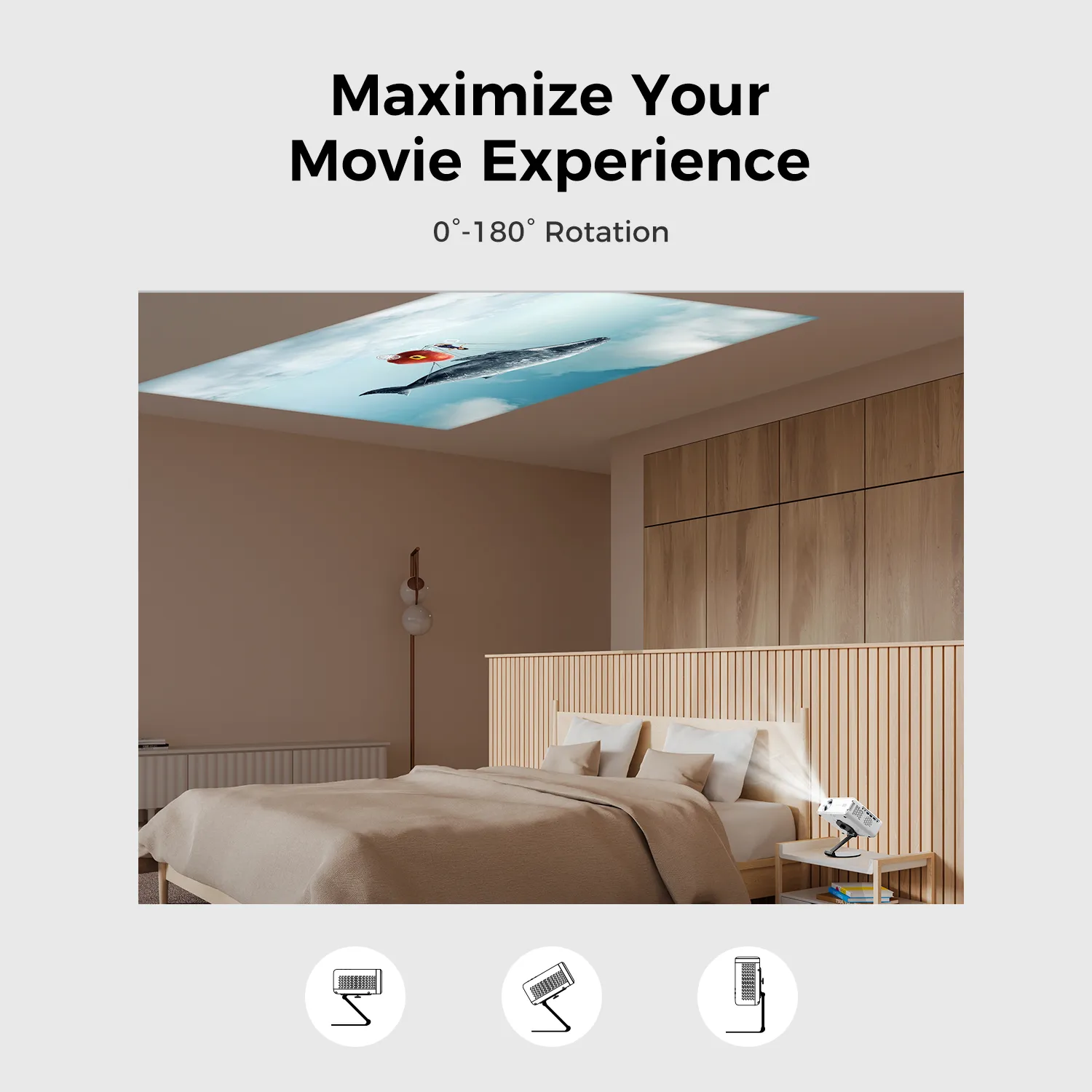 Aurzen PJ001DS Foldable Projector Stand - Image 6