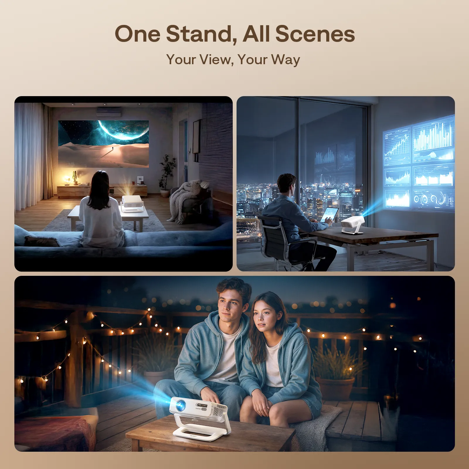 Aurzen Multi-Angle Projector Stand - Image 9