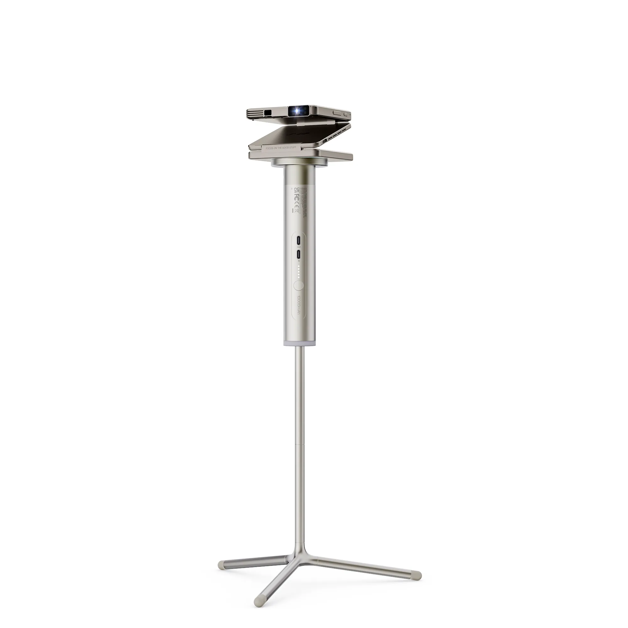 Aurzen PowerPlay 3-in-1 Projector Stand with 10000mAh Power Bank - Image 2