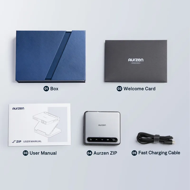 Aurzen ZIP Tri-Fold Portable Mini Projector - Image 10