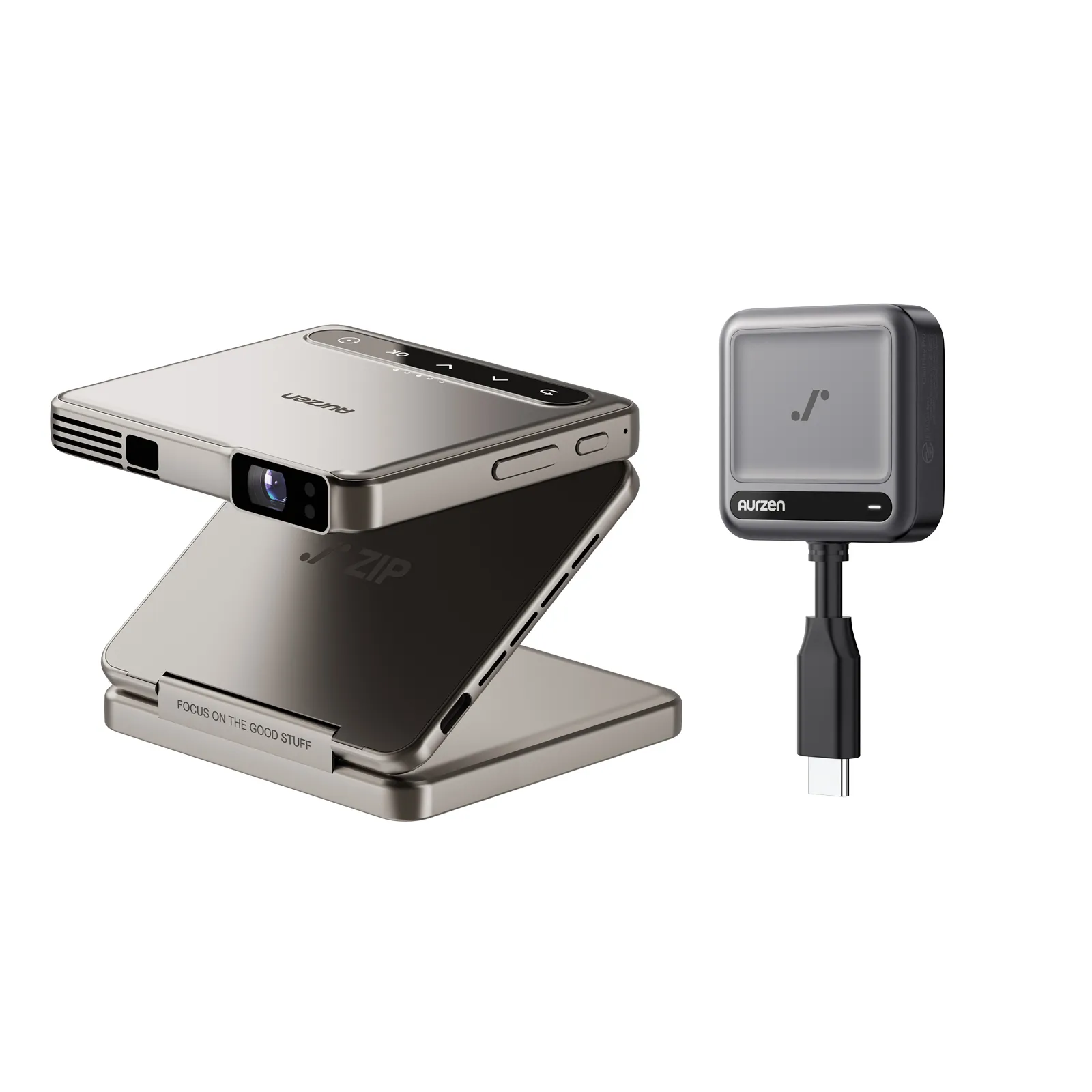Aurzen ZIP Tri-Fold Portable Mini Projector | US Version - Image 22