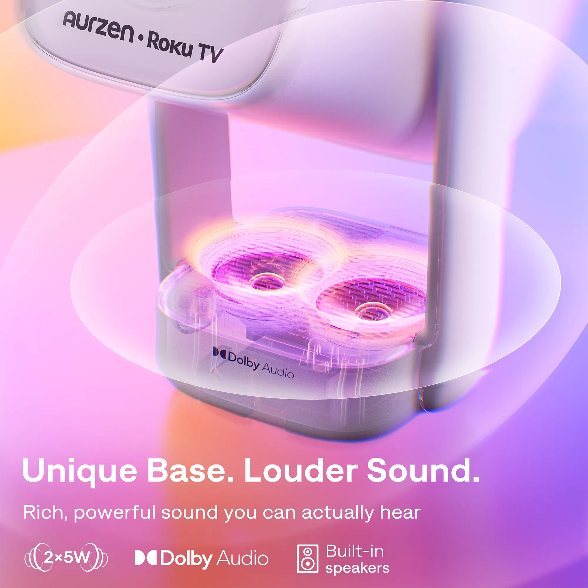 Aurzen EAZZE D1R air Portable Roku TV Smart Projector - Image 4