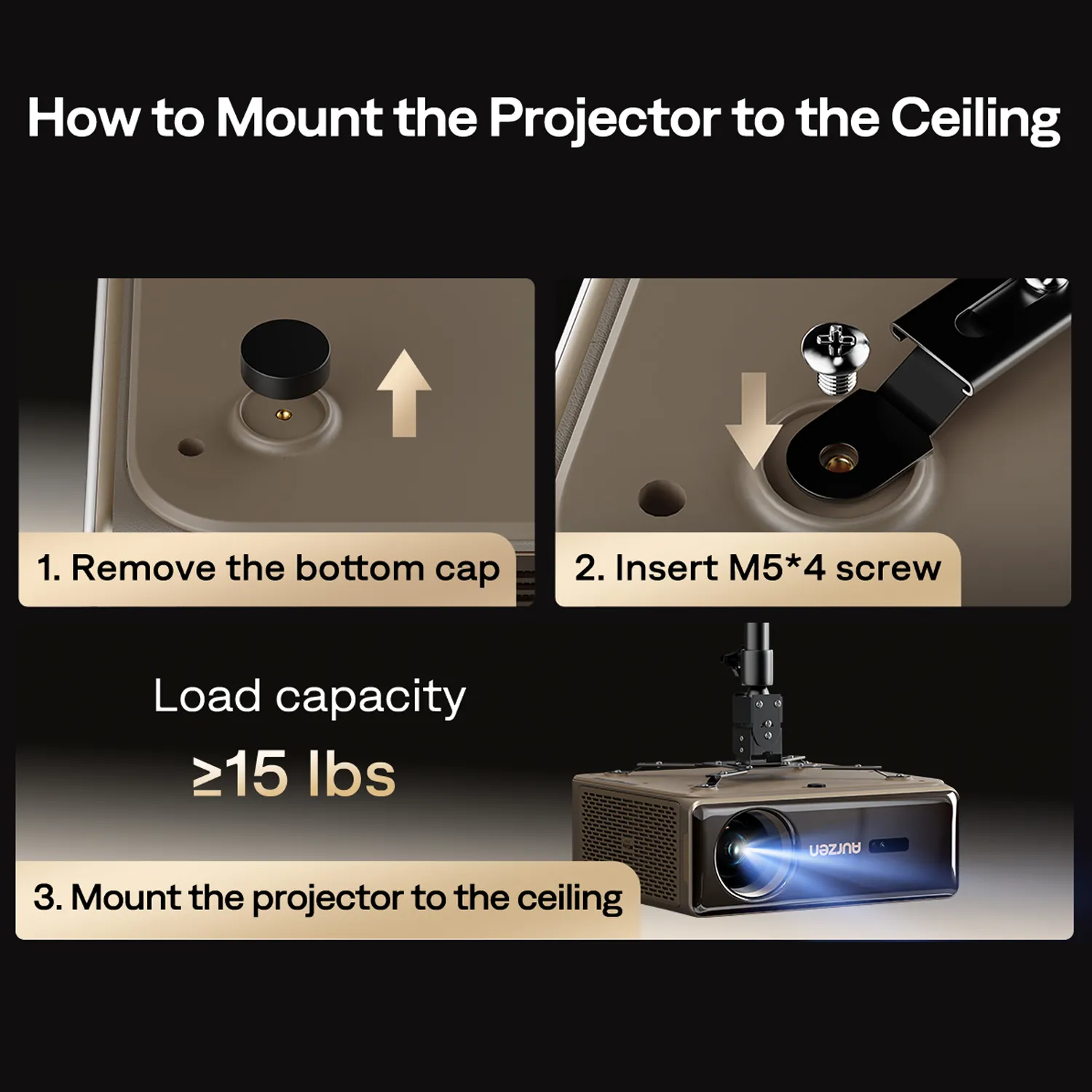 Aurzen EAZZE D1 MAX Google TV Smart Projector - Image 8