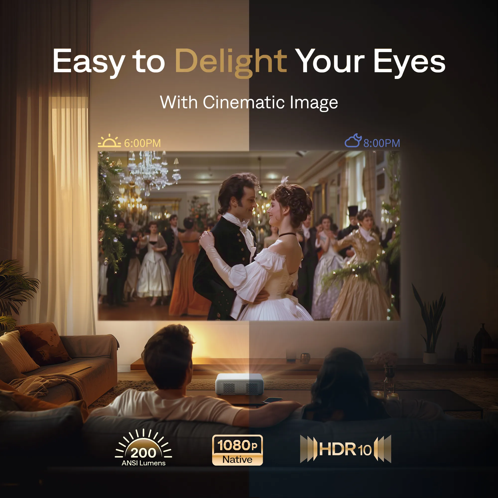 Aurzen EAZZE D1 Smart Projector - Image 4